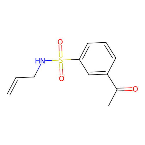 3-acetyl-N-(prop-2-en-1-yl)benzene-1-sulfonamide structure