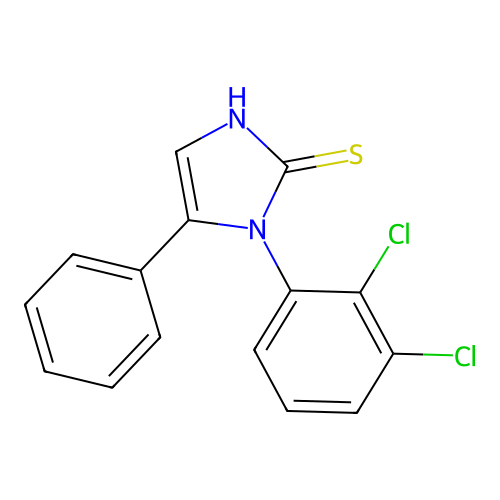 1-(2,3-dichlorophenyl)-5-phenyl-1H-imidazole-2-thiol structure