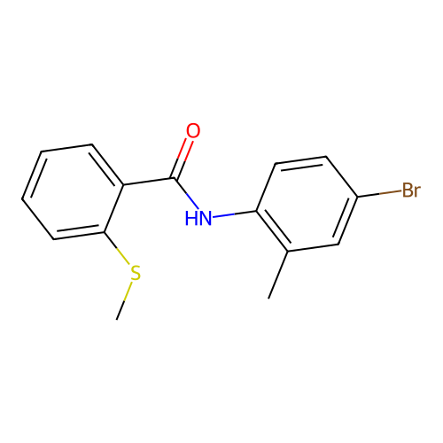 N-(4-bromo-2-methylphenyl)-2-(methylsulfanyl)benzamide structure
