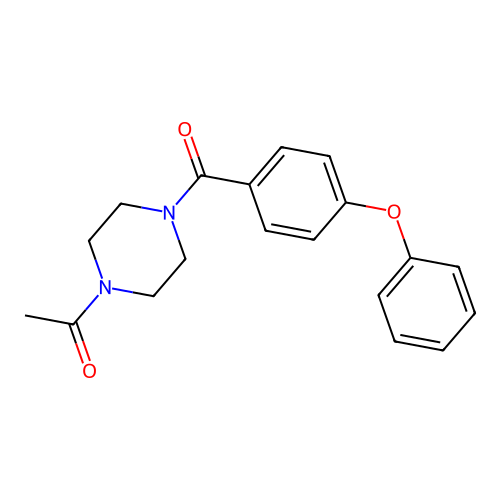 1-[4-(4-Phenoxybenzoyl)piperazin-1-yl]ethanone structure