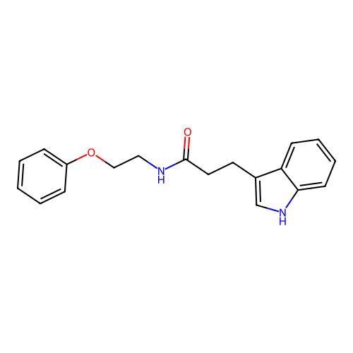 3-(1H-indol-3-yl)-N-(2-phenoxyethyl)propanamide structure