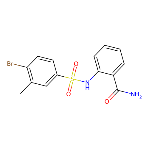 2-[(4-Bromo-3-methylphenyl)sulfonylamino]benzamide structure