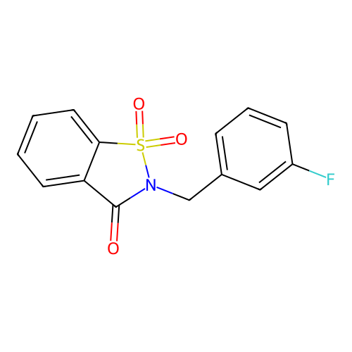 2-[(3-Fluorophenyl)methyl]-2,3-dihydro-1lambda6,2-benzothiazole-1,1,3-trione structure