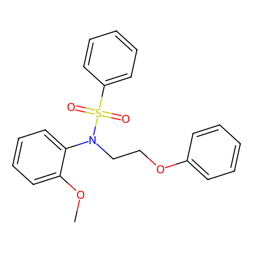 N-(2-methoxyphenyl)-N-(2-phenoxyethyl)benzenesulfonamide structure