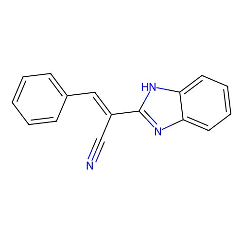 alpha-(Phenylmethylene)-1H-benzimidazole-2-acetonitrile structure