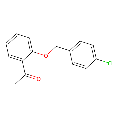 1-(2-((4-Chlorophenyl)methoxy)phenyl)ethan-1-one structure