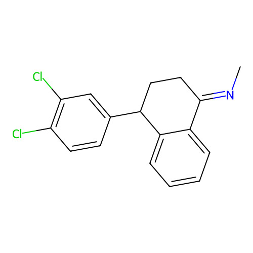 N-(4-(3,4-Dichlorophenyl)-3,4-dihydro-1(2H)-naphthalenylidene)methanamine structure
