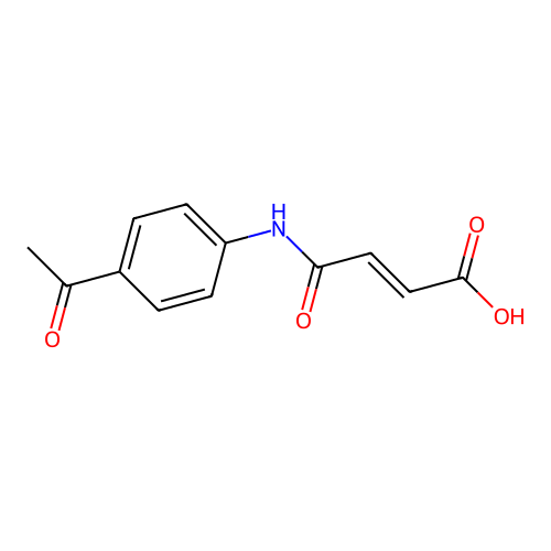 4-(4-Acetylanilino)-4-oxo-but-2-enoic acid structure