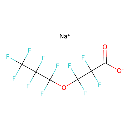 Sodium 2,2,3,3-tetrafluoro-3-(heptafluoropropoxy)propanoate structure