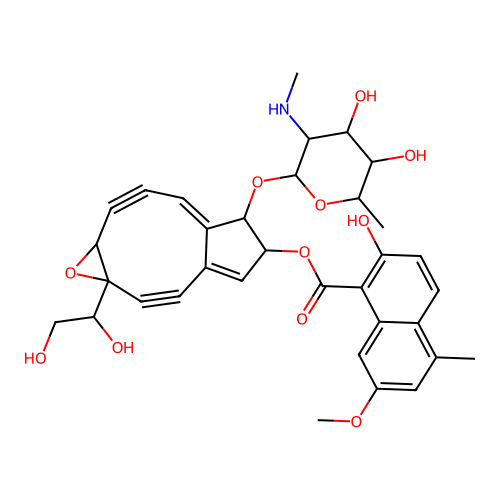 Neocarzinostatin chromophore B structure