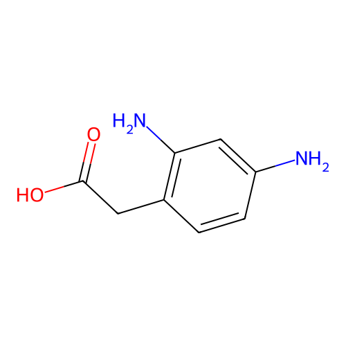 2-(2,4-二氨基苯基)乙酸 structure