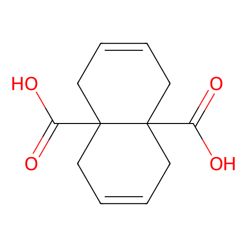 1,4,5,8-Tetrahydro-4a,8a-naphthalenedicarboxylic acid structure