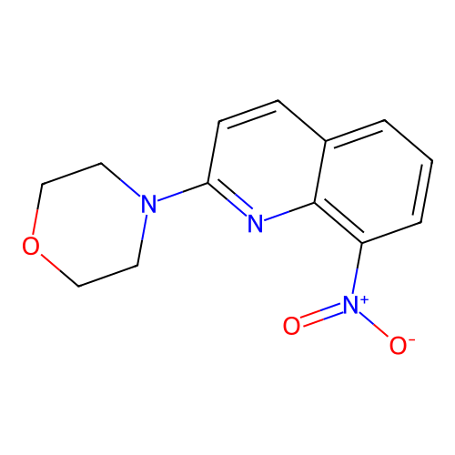 2-(4-Morpholinyl)-8-nitroquinoline structure