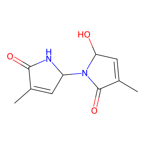 2-hydroxy-4-methyl-1-(4-methyl-5-oxo-1,2-dihydropyrrol-2-yl)-2H-pyrrol-5-one structure