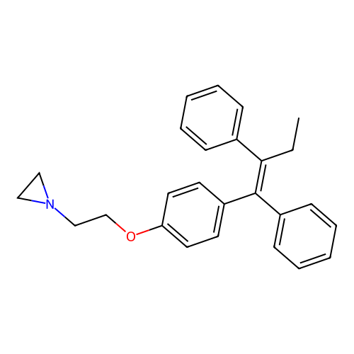 Tamoxifen aziridine structure