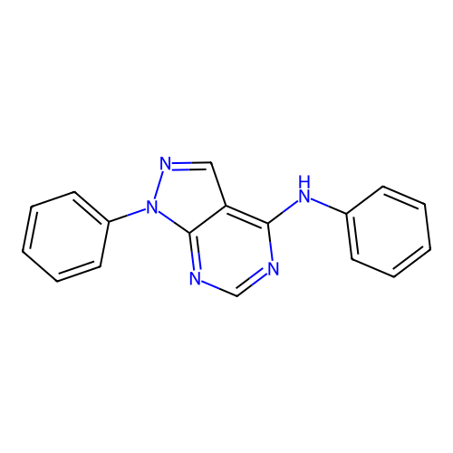 n,1-Diphenyl-1h-pyrazolo[3,4-d]pyrimidin-4-amine structure