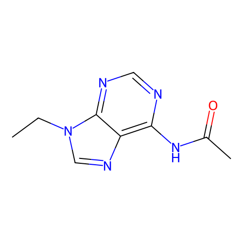 N-(9-Ethyl-9H-purin-6-yl)acetamide structure