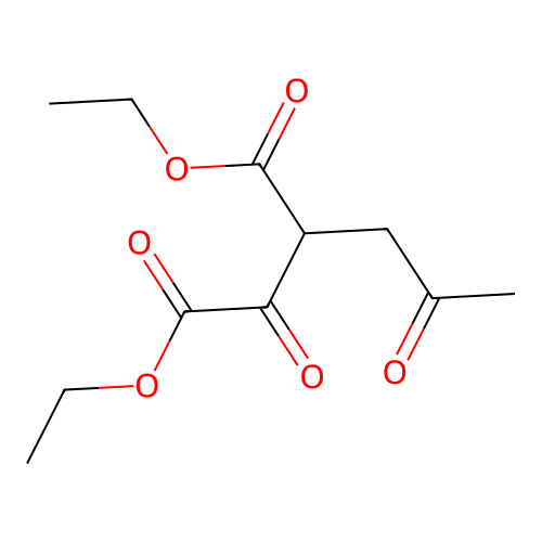 Diethyl 2-oxo-3-(2-oxopropyl)butanedioate structure