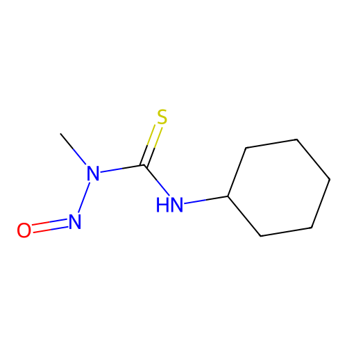 Thiourea, N'-cyclohexyl-N-methyl-N-nitroso- structure