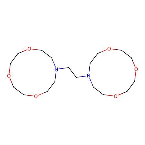 1,4,7-Trioxa-10-azacyclododecane, 10,10'-(1,2-ethanediyl)bis- structure