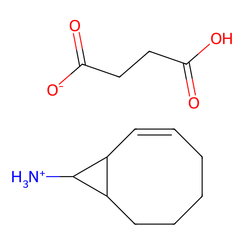 Bicyclo(6.1.0)non-2-ene-9-amine, succinate structure