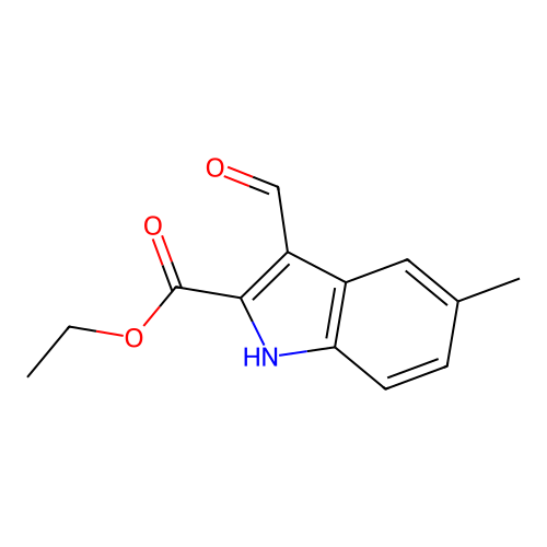 ethyl 3-formyl-5-methyl-1H-indole-2-carboxylate structure