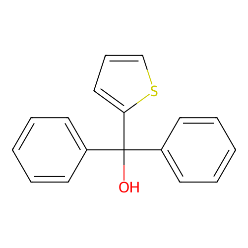 Diphenyl(thiophen-2-yl)methanol structure