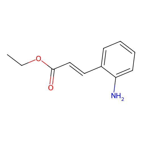 Ethyl 3-(2-aminophenyl)prop-2-enoate structure