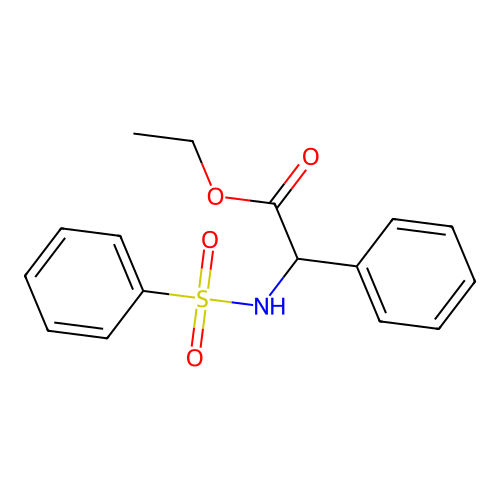 Ethyl2-phenyl-2-(phenylsulfonamido)acetate structure
