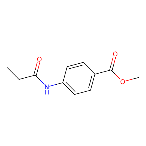 Methyl 4-(propanoylamino)benzoate structure