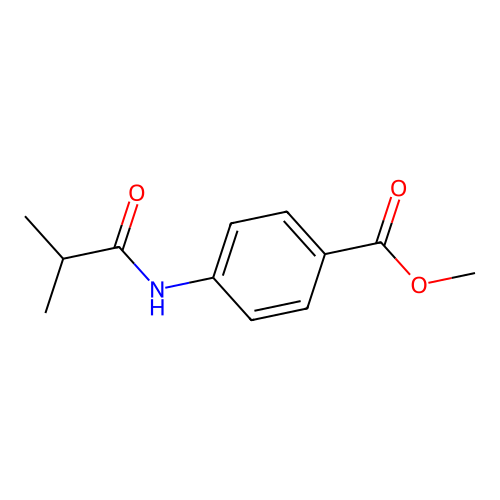 Methyl 4-(2-methylpropanamido)benzoate structure