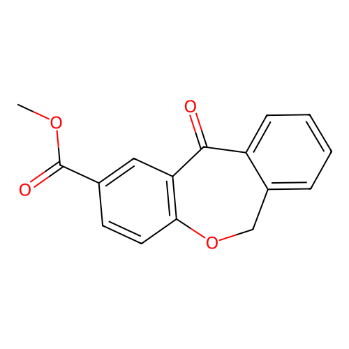 Methyl 11-oxo-6,11-dihydrodibenzo[b,e]oxepine-2-carboxylate structure