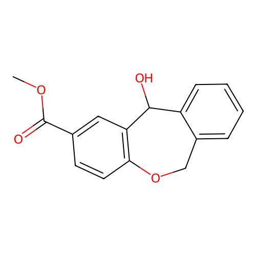Methyl 11-hydroxy-6,11-dihydrobenzo[c][1]benzoxepine-2-carboxylate structure