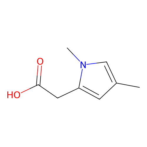 1,4-Dimethyl-1H-pyrrole-2-acetic acid structure