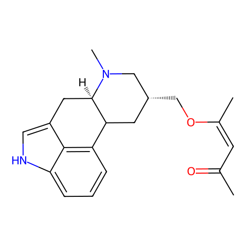 3-Penten-2-one, 4-(((8-beta)-6-methylergolin-8-yl)methoxy)- structure