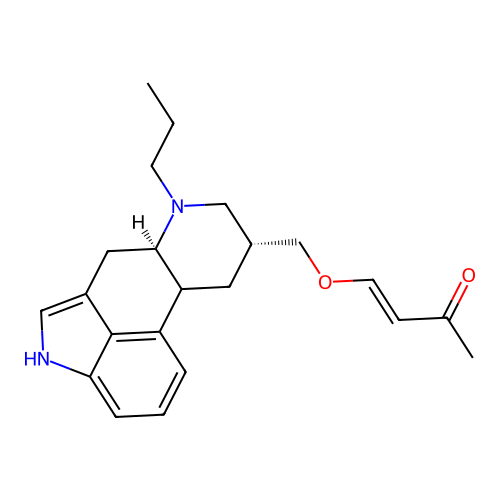 3-Buten-2-one, 4-(((8-beta)-6-propylergolin-8-yl)methoxy)- structure