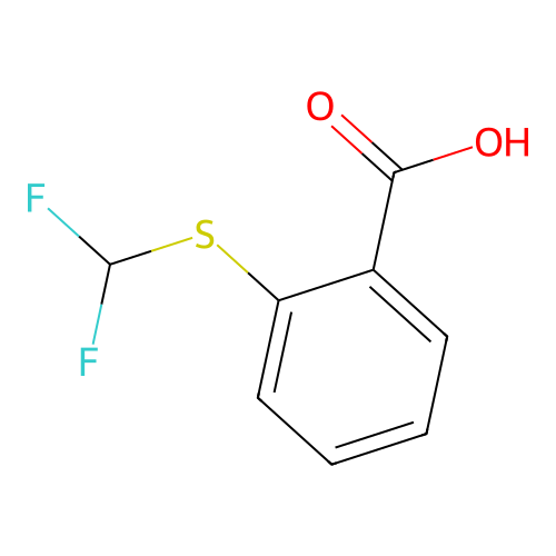 2-[(Difluoromethyl)sulfanyl]benzoic acid structure