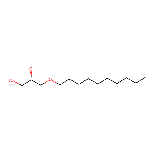 (S)-Glyceryl capryl ether structure