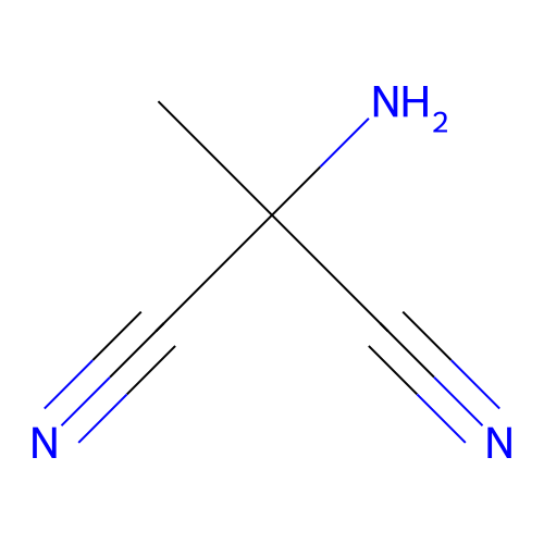 2-Amino-2-methylpropanedinitrile structure