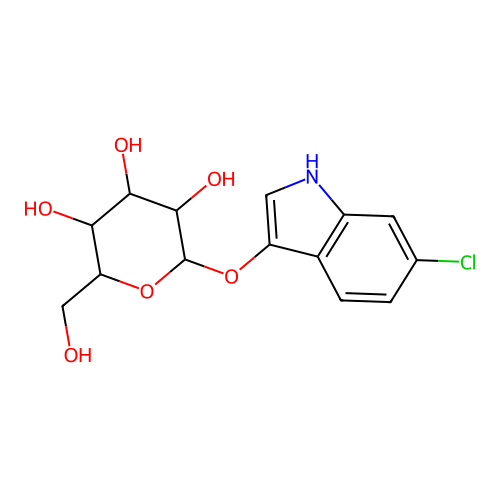 6-Chloro-3-indolyl beta-D-glucopyranoside structure