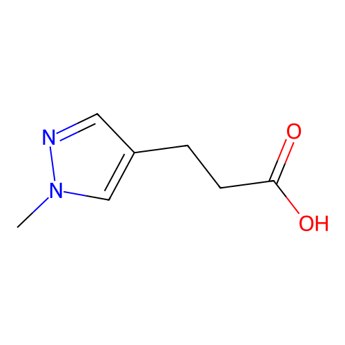 3-(1-methyl-1H-pyrazol-4-yl)propanoic acid structure