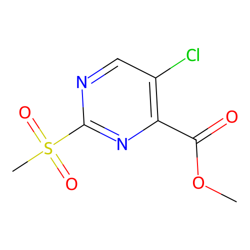 Methyl 5-chloro-2-methanesulfonylpyrimidine-4-carboxylate structure