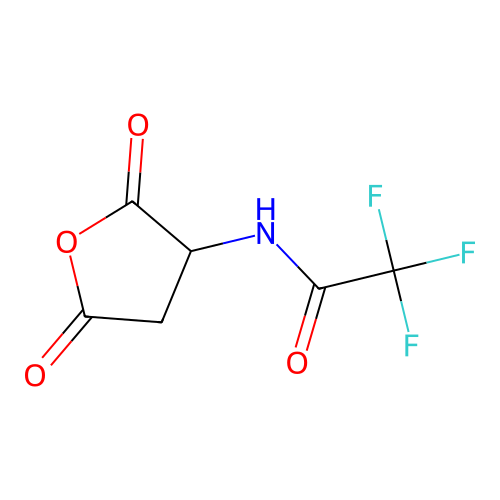 3-[(Trifluoroacetyl)amino]succinic anhydride structure