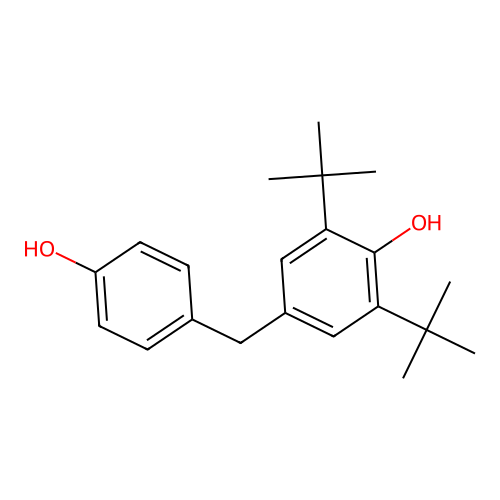 2,6-Ditert-butyl-4-[(4-hydroxyphenyl)methyl]phenol structure