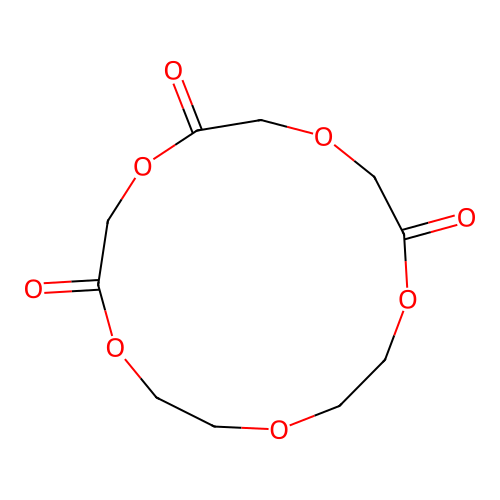 1,4,7,10,13-Pentaoxacyclopentadecane-2,5,9-trione structure