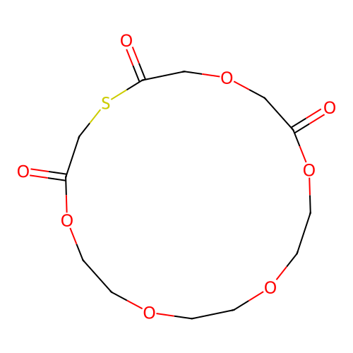 1,4,7,10,13-Pentaoxa-16-thiacyclooctadecane-3,14,17-trione structure