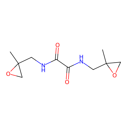 Oxamide, N,N'-bis(2,3-epoxy-2-methylpropyl)- structure