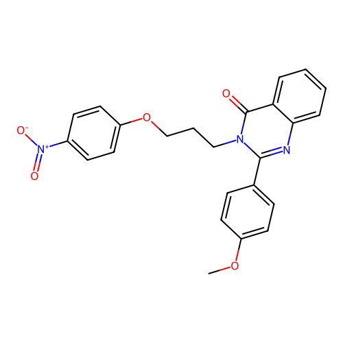 2-(4-methoxyphenyl)-3-(3-(4-nitrophenoxy)propyl)quinazolin-4(3H)-one structure