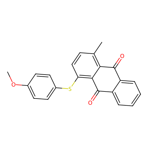 1-[(4-Methoxyphenyl)sulfanyl]-4-methylanthracene-9,10-dione structure