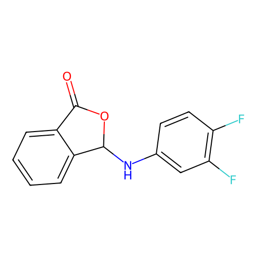 3-[(3,4-difluorophenyl)amino]-2-benzofuran-1(3H)-one structure